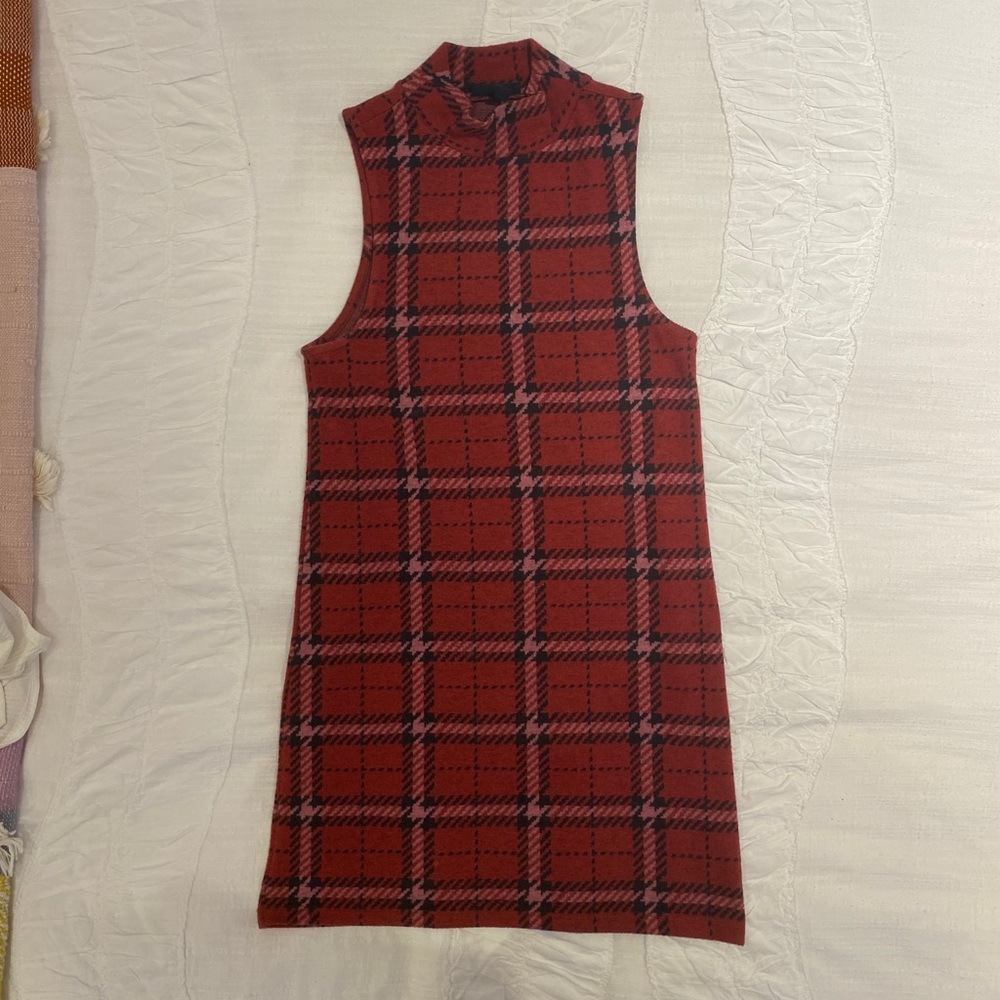 Topshop Mock Neck Shift Dress